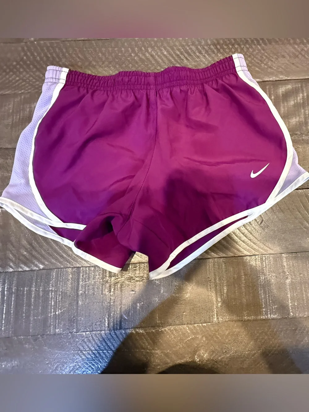 Nike Women's Magenta Athletic Shorts with White Trim